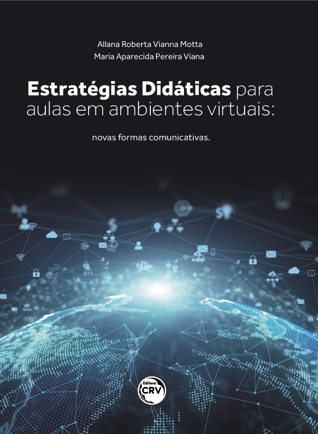 Capa do livro: Estratégias Didáticas para aulas em ambientes virtuais: <br>Novas formas comunicativas.