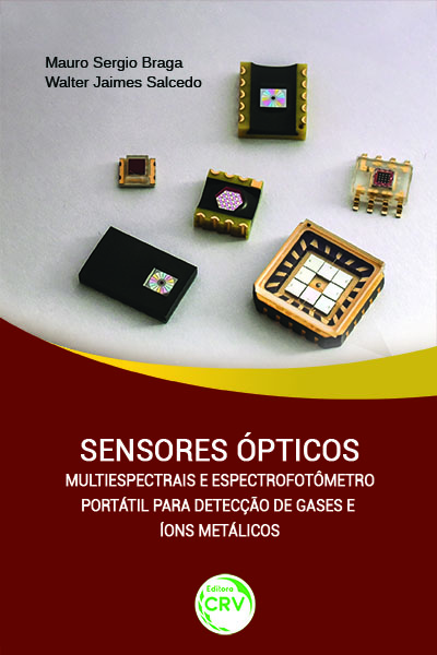 Capa do livro: SENSORES ÓPTICOS MULTIESPECTRAIS E ESPECTROFOTÔMETRO PORTÁTIL PARA DETECÇÃO DE GASES E ÍONS METÁLICOS