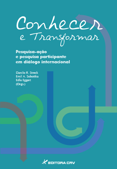 Capa do livro: CONHECER E TRANSFORMAR<br>Pesquisa-ação e pesquisa participante em diálogo internacional