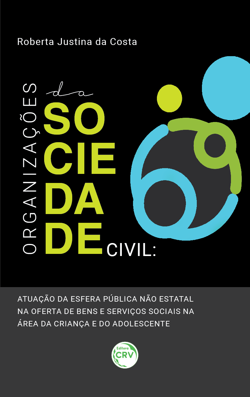 Capa do livro: ORGANIZAÇÕES DA SOCIEDADE CIVIL:<br> atuação da esfera pública não estatal na oferta de bens e serviços sociais na área da criança e do adolescente