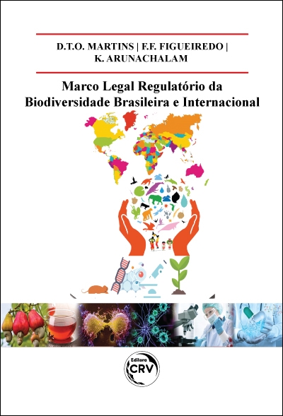 Capa do livro: MARCO LEGAL REGULATÓRIO DA BIODIVERSIDADE BRASILEIRA E INTERNACIONAL