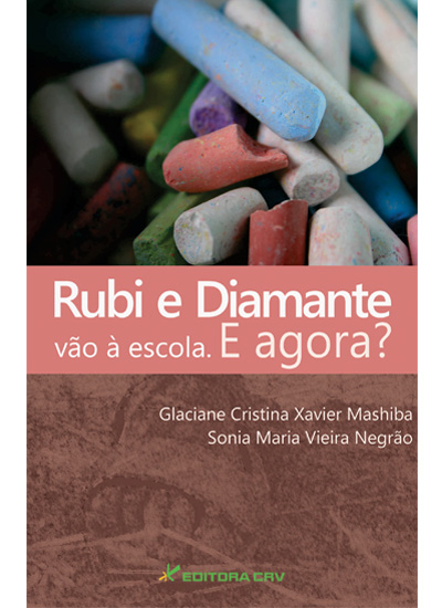 Capa do livro: RUBI E DIAMANTE VÃO À ESCOLA.<br>E agora?