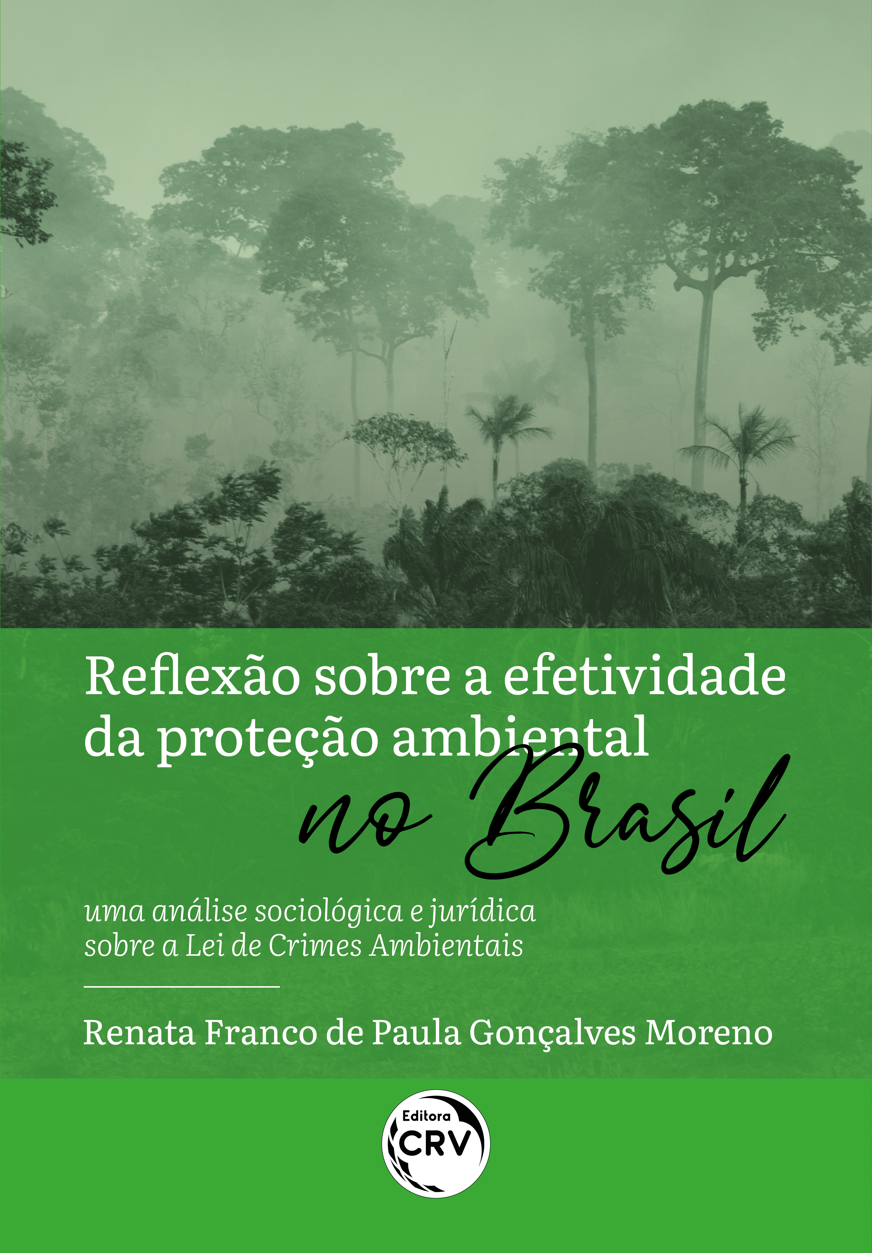 Capa do livro: REFLEXÃO SOBRE A EFETIVIDADE DA PROTEÇÃO AMBIENTAL NO BRASIL: <br>uma análise sociológica e jurídica sobre a Lei de Crimes Ambientais