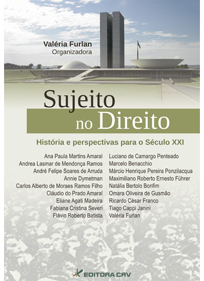 Capa do livro: SUJEITO NO DIREITO<br>História e Perspectivas Para o Século XXI