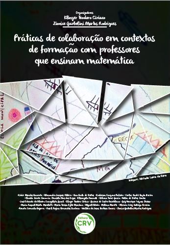 Capa do livro: PRÁTICAS DE COLABORAÇÃO EM CONTEXTOS DE FORMAÇÃO COM PROFESSORES QUE ENSINAM MATEMÁTICA