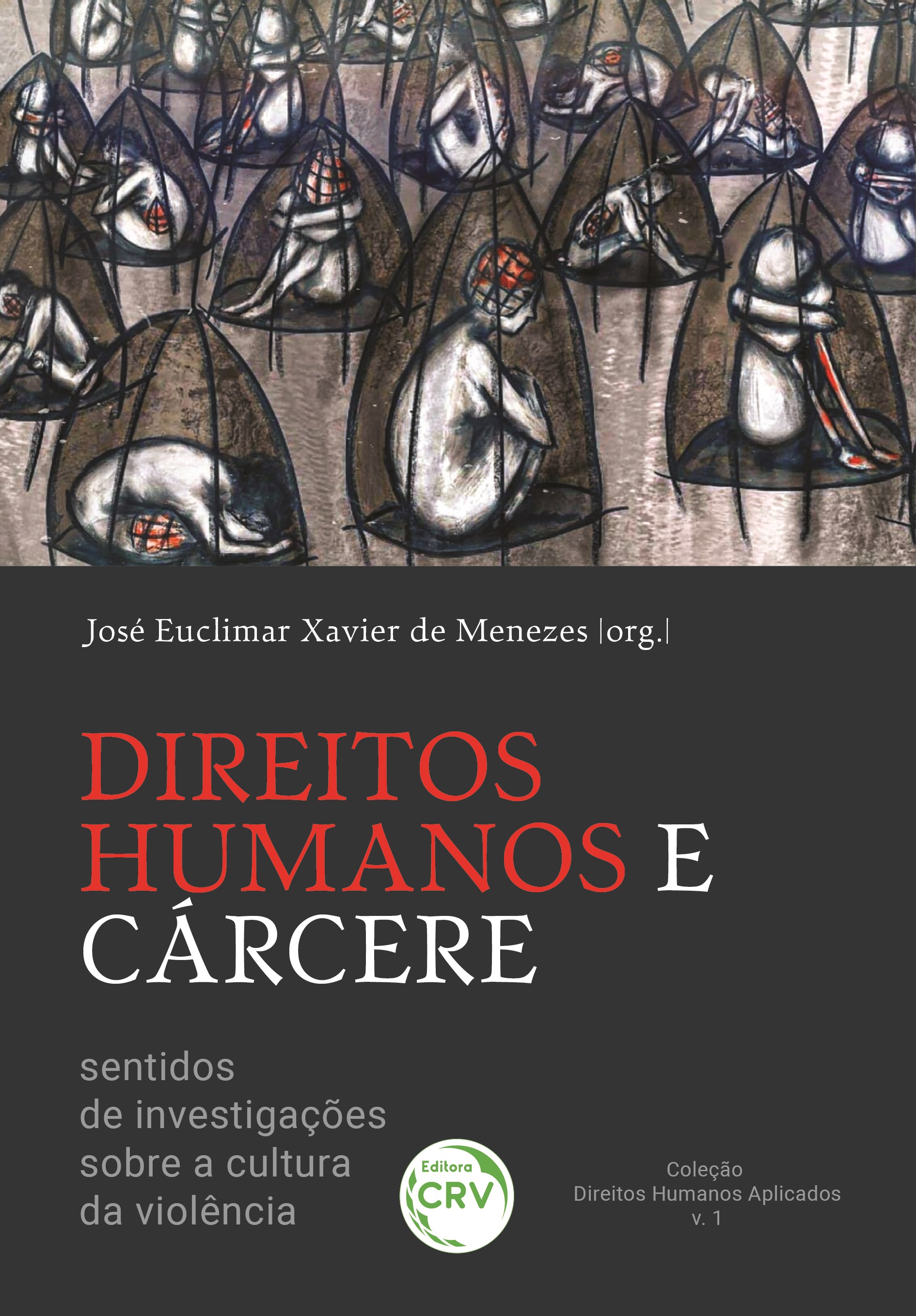 Capa do livro: DIREITOS HUMANOS E CÁRCERE:<br> sentidos de investigações sobre a cultura da violência <br>Coleção Direitos Humanos Aplicados<br> Volume 1