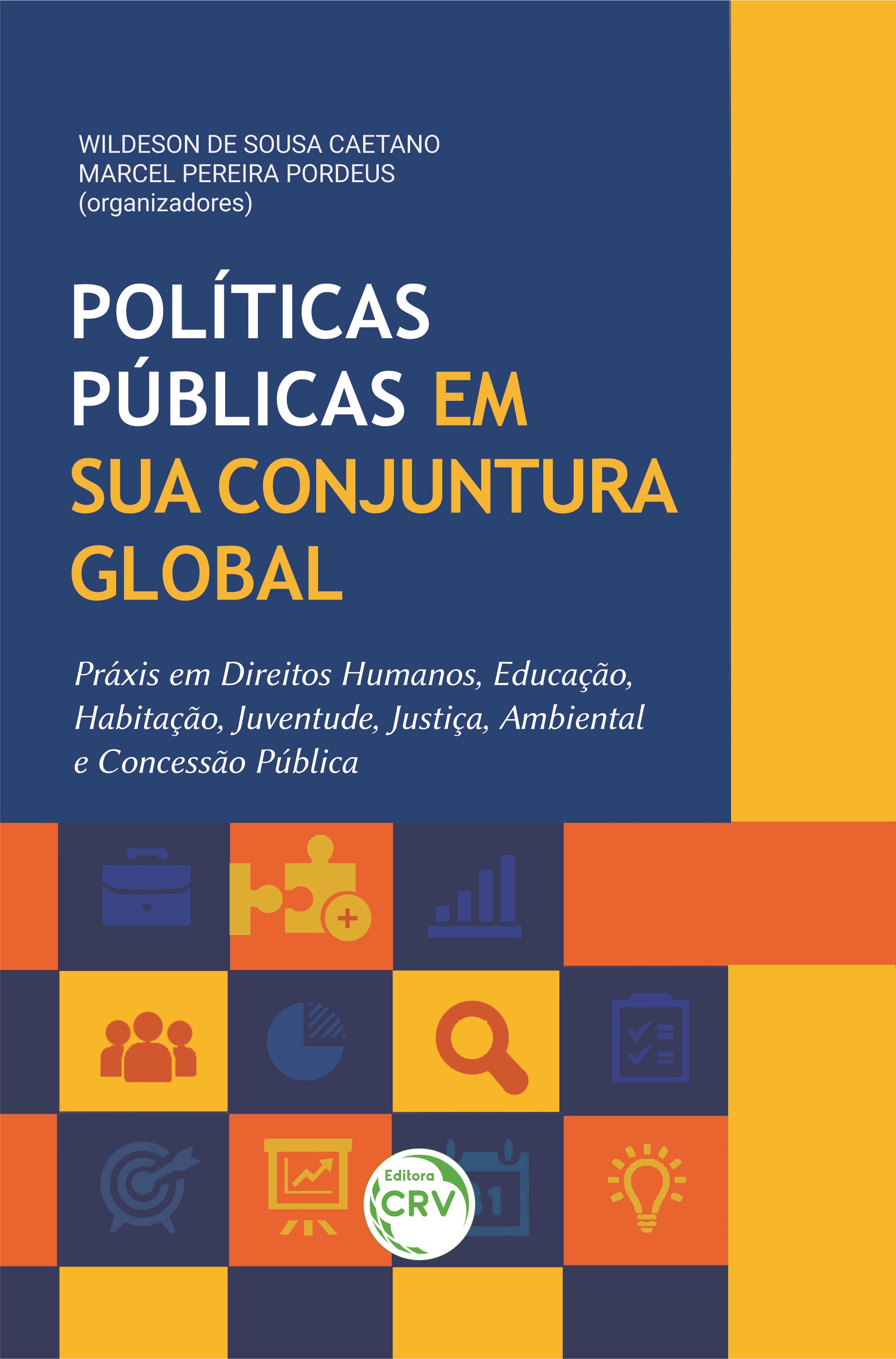 Capa do livro: POLÍTICAS PÚBLICAS EM SUA CONJUNTURA GLOBAL:<br> práxis em direitos humanos, educação, habitação, juventude, justiça, ambiental e concessão pública