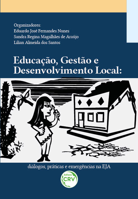 Capa do livro: EDUCAÇÃO, GESTÃO E DESENVOLVIMENTO LOCAL:<br> diálogos, práticas e emergências na EJA