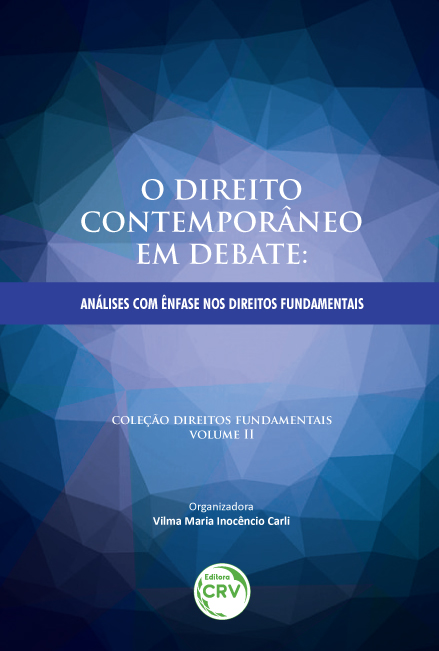 Capa do livro: O DIREITO CONTEMPORÂNEO EM DEBATE: <br>análises com ênfase nos direitos fundamentais <br>Coleção Direitos fundamentais Volume II