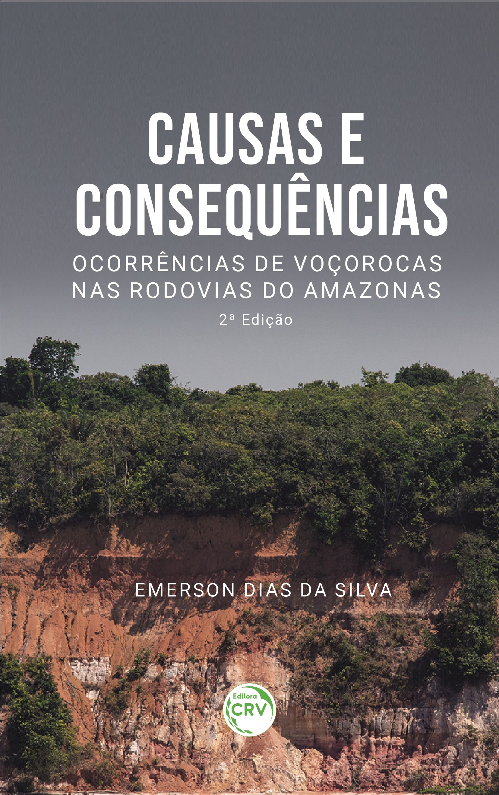 Capa do livro: CAUSAS E CONSEQUÊNCIAS: <br>ocorrências de voçorocas nas rodovias do Amazonas<br> 2ª Edição