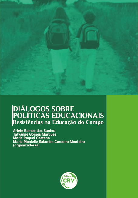 Capa do livro: DIÁLOGOS SOBRE POLÍTICAS EDUCACIONAIS:<br> resistências na educação do campo