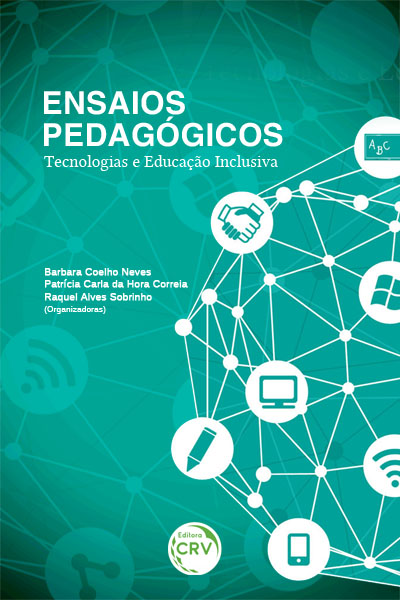 Capa do livro: ENSAIOS PEDAGÓGICOS:<br>tecnologias e educação inclusiva – Volume 1