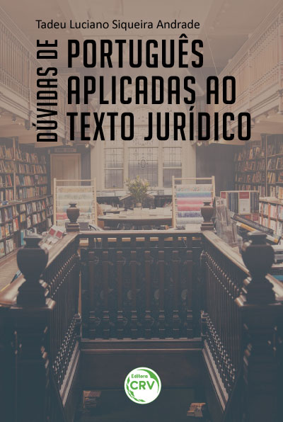 Capa do livro: DÚVIDAS DE PORTUGUÊS APLICADAS AO TEXTO JURÍDICO