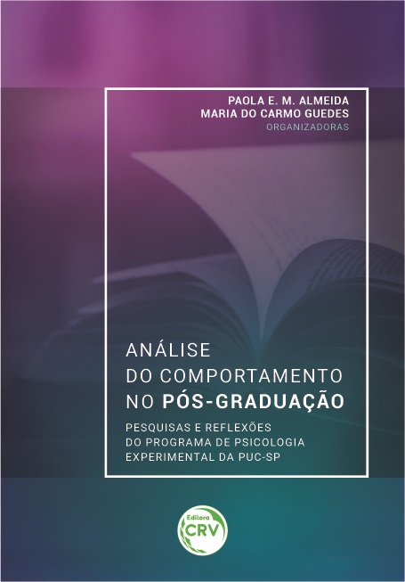 Capa do livro: ANÁLISE DO COMPORTAMENTO NO PÓS-GRADUAÇÃO:<br> pesquisas e reflexões do Programa de Psicologia Experimental da PUC-SP