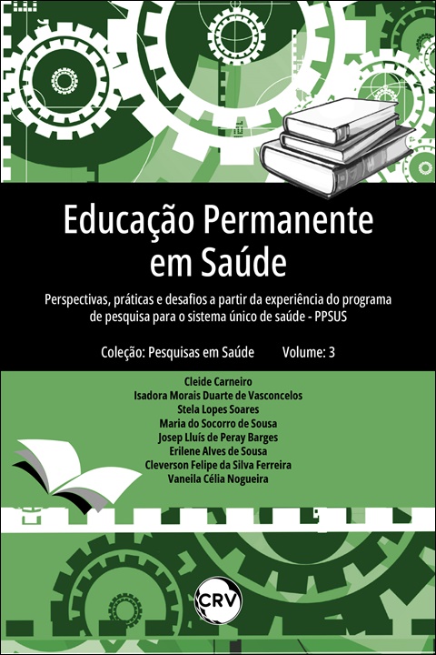 Capa do livro: Educação permanente em saúde: <BR>Perspectivas, práticas e desafi os a partir da experiência do Programa de Pesquisa para o Sistema Único de Saúde – PPSUS – Vol.: 03