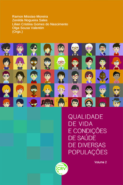 Capa do livro: QUALIDADE DE VIDA E CONDIÇÕES DE SAÚDE DE DIVERSAS POPULAÇÕES – VOLUME 2