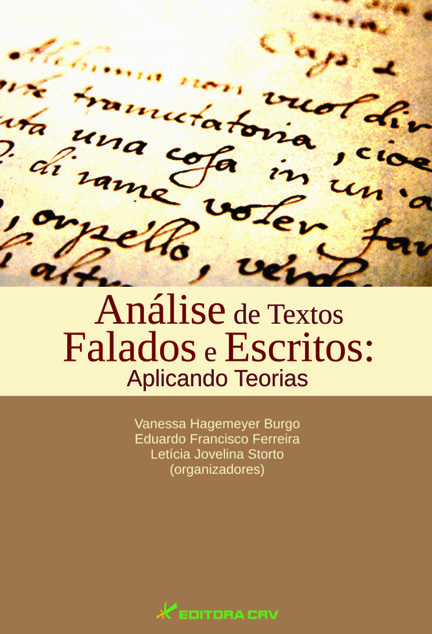 Capa do livro: ANÁLISE DE TEXTOS FALADOS E ESCRITOS:<br>aplicando teorias