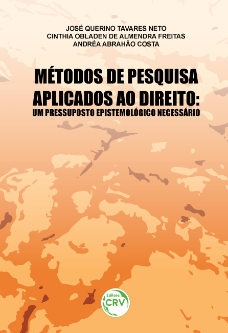 Capa do livro: MÉTODOS DE PESQUISA APLICADOS AO DIREITO:<br>um pressuposto epistemológico necessário