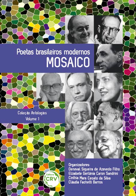 Capa do livro: POETAS BRASILEIROS MODERNOS <br>MOSAICO <br>Coleção Antologias <br>Volume 1