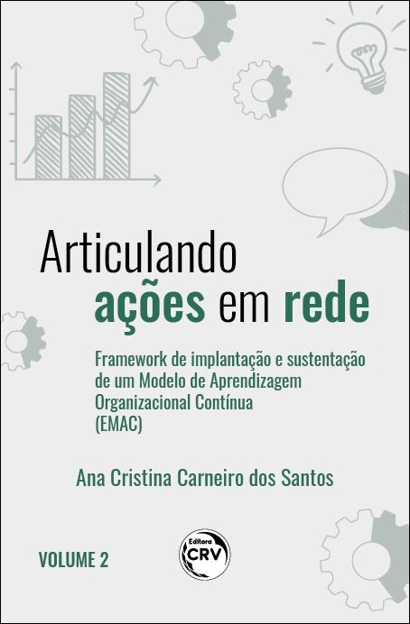 Capa do livro: ARTICULANDO AÇÕES EM REDE:<br>framework de implantação e sustentação de um Modelo de Aprendizagem Organizacional Contínua<br> Volume II