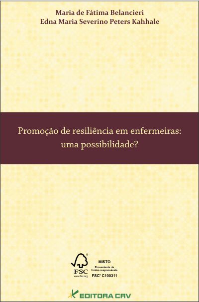 Capa do livro: PROMOÇÃO DE RESILIÊNCIA EM ENFERMEIRAS:<br>uma possibilidade?
