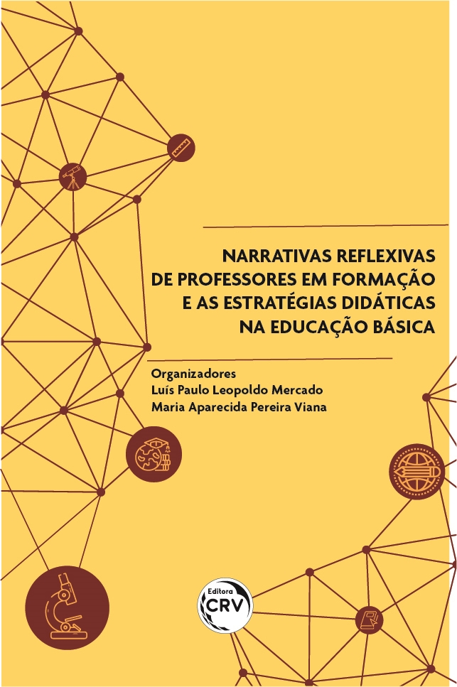Capa do livro: NARRATIVAS REFLEXIVAS DE PROFESSORES EM FORMAÇÃO E AS ESTRATÉGIAS DIDÁTICAS NA EDUCAÇÃO BÁSICA