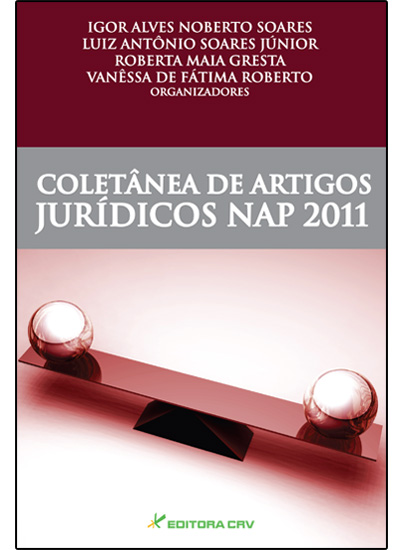 Capa do livro: COLETÂNEA DE ARTIGOS JURÍDICOS NAP 2011
