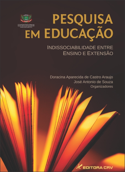 Capa do livro: PESQUISA EM EDUCAÇÃO:<br>indissociabilidade entre ensino e extensão