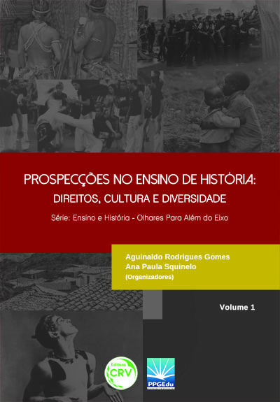 Capa do livro: PROSPECÇÕES NO ENSINO DE HISTÓRIA:<br>direitos, cultura e diversidade