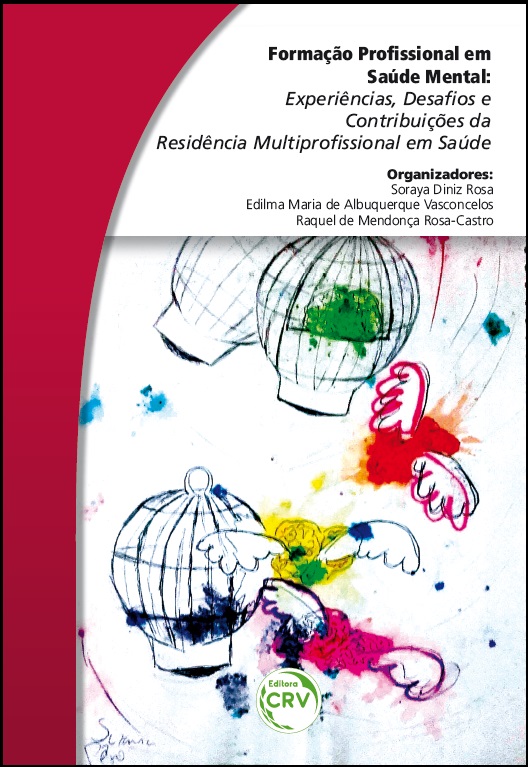 Capa do livro: FORMAÇÃO PROFISSIONAL EM SAÚDE MENTAL:<br>experiências, desafios e contribuições da residência multiprofissional em saúde