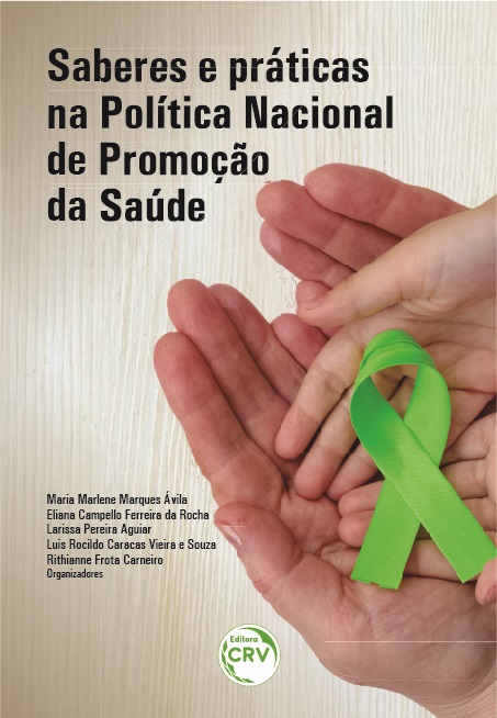 Capa do livro: SABERES E PRÁTICAS NA POLÍTICA NACIONAL DE PROMOÇÃO À SAÚDE