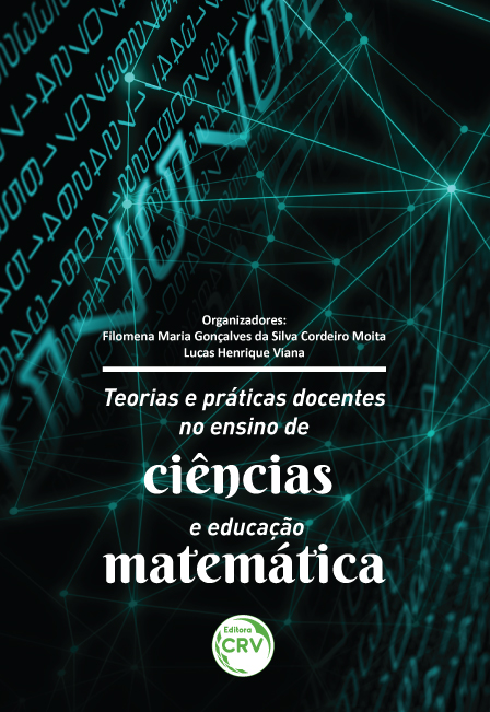 Capa do livro: TEORIAS E PRÁTICAS DOCENTES NO ENSINO DE CIÊNCIAS E EDUCAÇÃO MATEMÁTICA