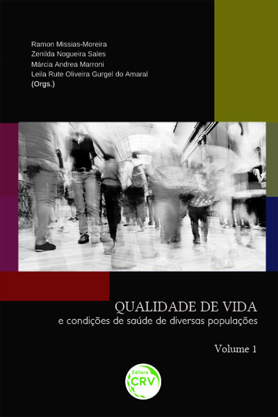 Capa do livro: QUALIDADE DE VIDA E CONDIÇÕES DE SAÚDE DE DIVERSAS POPULAÇÕES – VOLUME 1