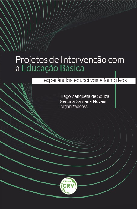 Capa do livro: PROJETOS DE INTERVENÇÃO COM A EDUCAÇÃO BÁSICA: <br>experiências educativas e formativas