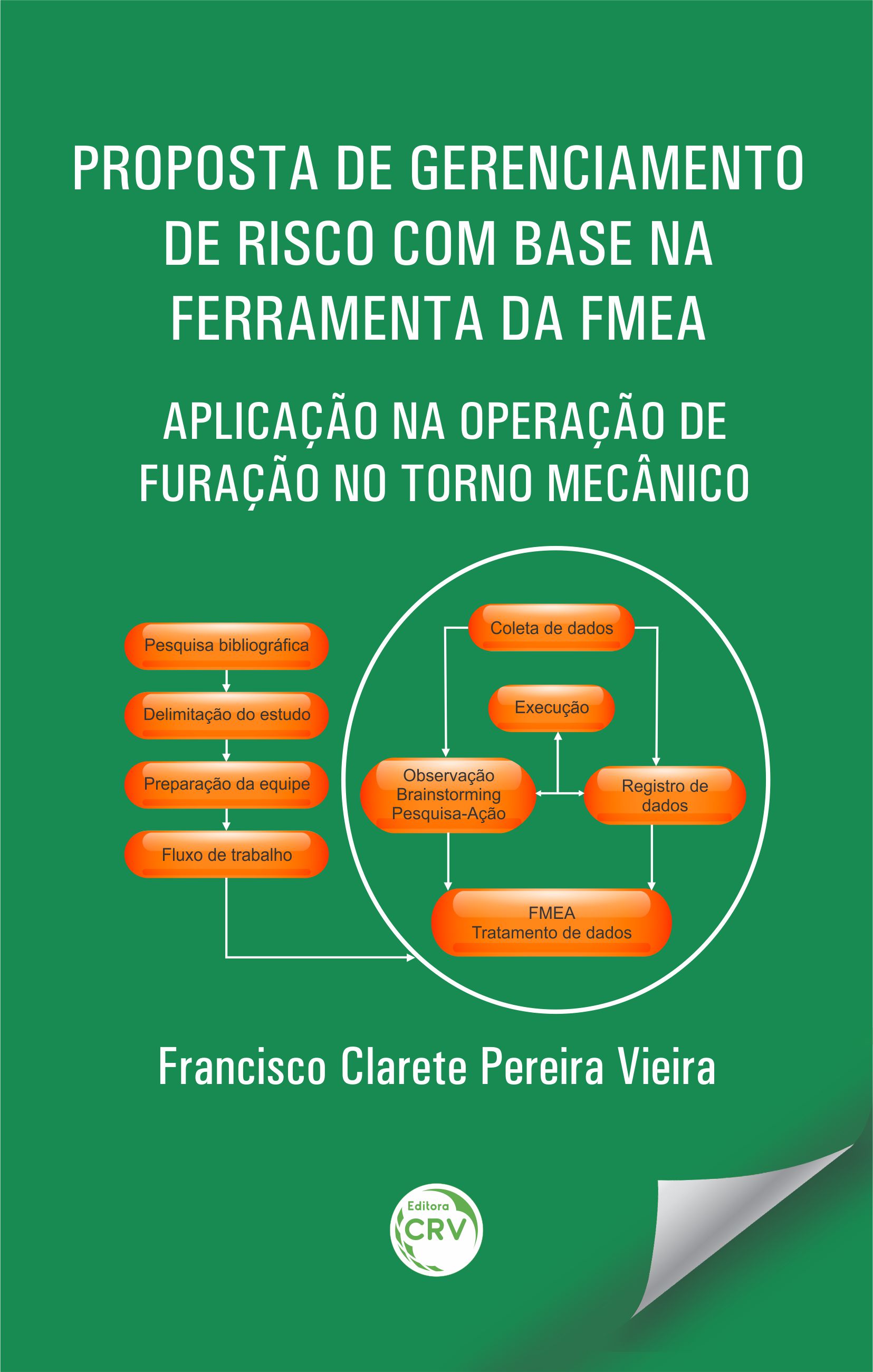 Capa do livro: PROPOSTA DE GERENCIAMENTO DE RISCO COM BASE NA FERRAMENTA DA FMEA: <br>aplicação na operação de furação no torno mecânico