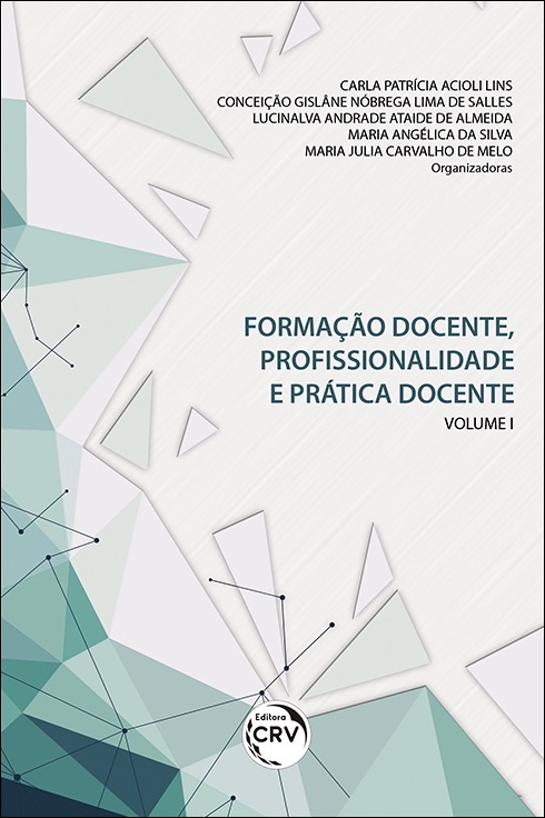 Capa do livro: FORMAÇÃO DOCENTE, PROFISSIONALIDADE E PRÁTICA DOCENTE – VOLUME 1