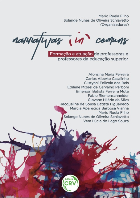 Capa do livro: NARRATIVAS (IN)COMUNS:<br> formação e atuação de professoras e professores da educação superior