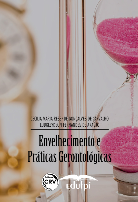 Capa do livro: ENVELHECIMENTO E PRÁTICAS GERONTOLÓGICAS