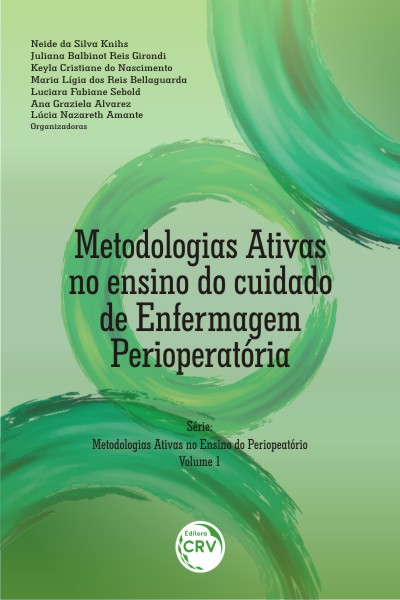 Capa do livro: METODOLOGIAS ATIVAS NO ENSINO DO CUIDADO DE ENFERMAGEM PERIOPERATORIA