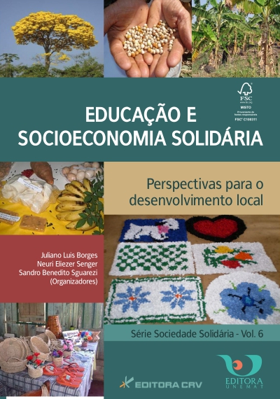 Capa do livro: EDUCAÇÃO E SOCIOECONOMIA SOLIDÁRIA<br>Perspectivas para o Desenvolvimento Local<br>Série Sociedade Solidária - Vol. 6