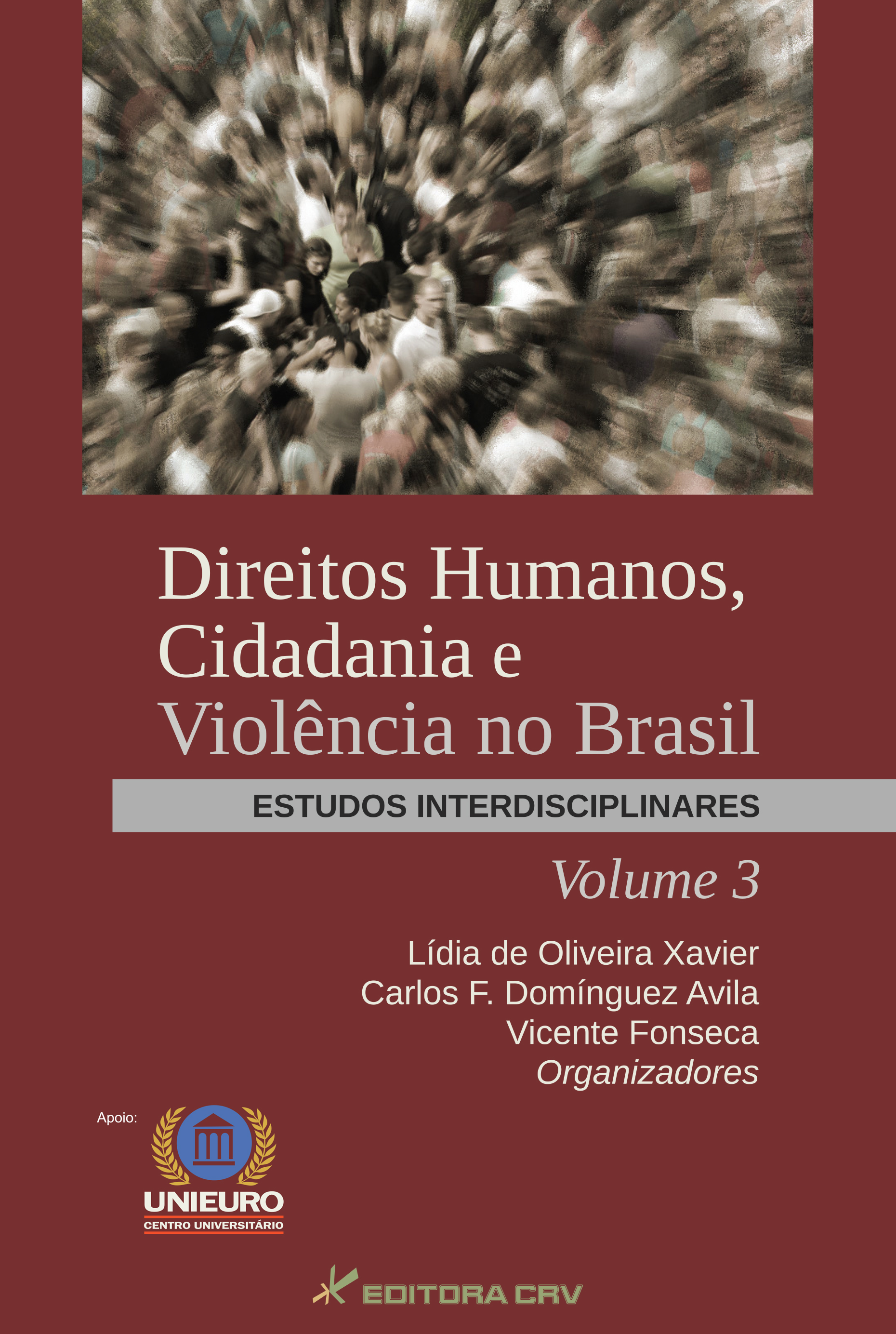 Capa do livro: DIREITOS HUMANOS, CIDADANIA E VIOLÊNCIA NO BRASIL:<br>estudos interdisciplinares - Volume 3