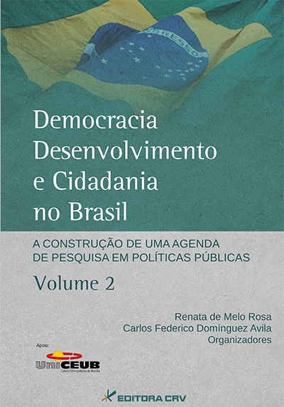 Capa do livro: DEMOCRACIA, DESENVOLVIMENTO E CIDADANIA NO BRASIL:<br>a construção de uma agenda de pesquisa em políticas públicas - Volume 2