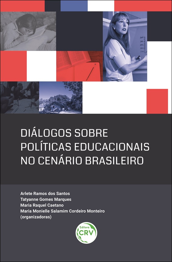 Capa do livro: DIÁLOGOS SOBRE POLÍTICAS EDUCACIONAIS NO CENÁRIO BRASILEIRO