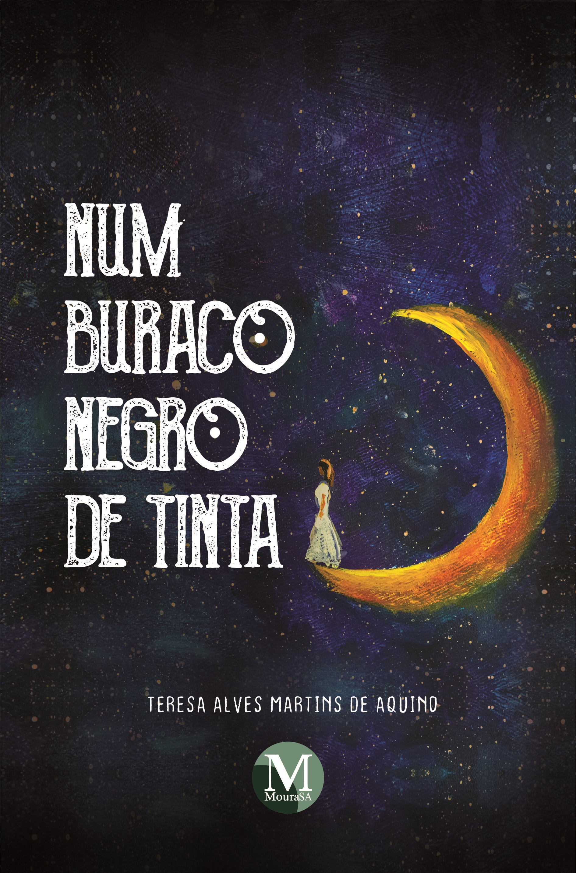 Capa do livro: NUM BURACO NEGRO DE TINTA