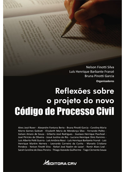 Capa do livro: REFLEXÕES SOBRE O PROJETO DO NOVO CÓDIGO DE PROCESSO CIVIL