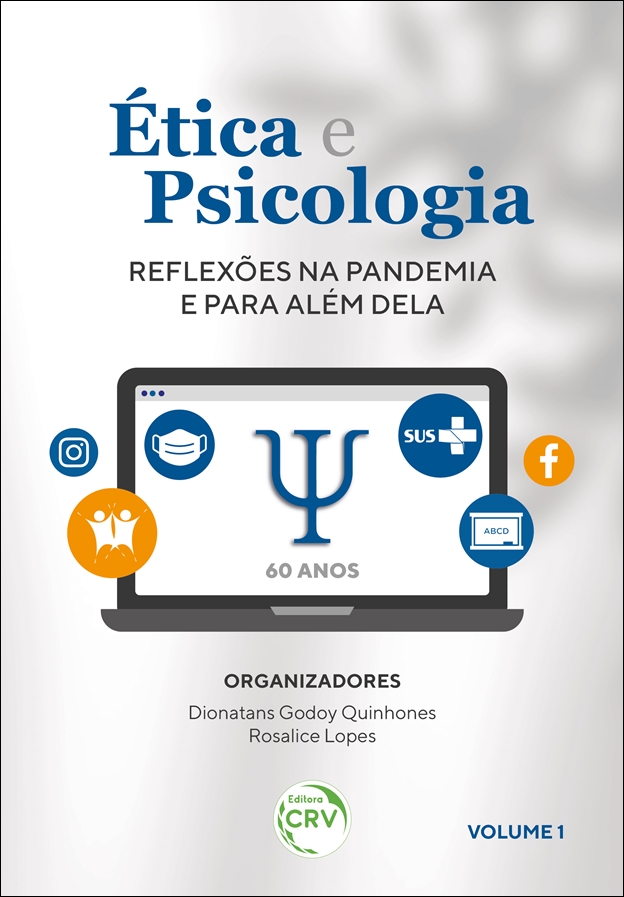 Capa do livro: ÉTICA E PSICOLOGIA: <br>reflexões na pandemia e para além dela<br> Volume 1