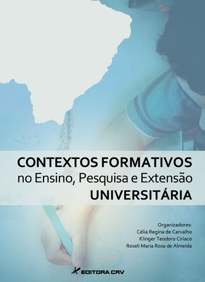 Capa do livro: CONTEXTOS FORMATIVOS NO ENSINO, PESQUISA E EXTENSÃO UNIVERSITÁRIA