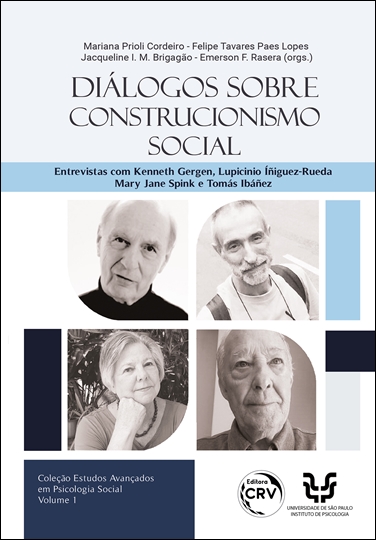 Capa do livro: DIÁLOGOS SOBRE CONSTRUCIONISMO SOCIAL <br> ENTREVISTAS COM KENNETH GERGEN, LUPICINIO ÍÑIGUEZ-RUEDA, MARY JANE SPINK E TOMÁS IBÁÑEZ