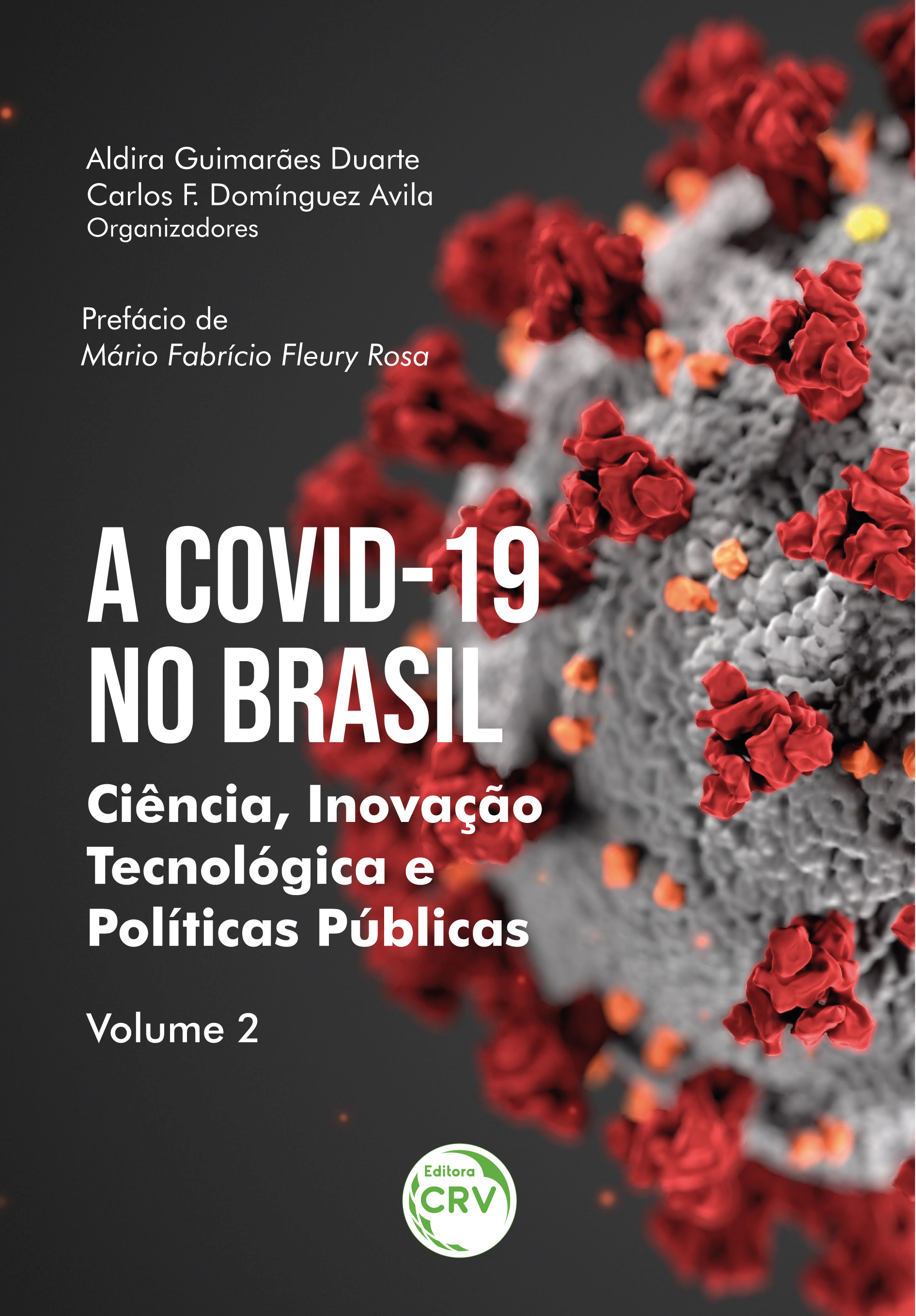 Capa do livro: A COVID-19 NO BRASIL: <br>ciência, inovação tecnológica e políticas públicas <br>Volume 2