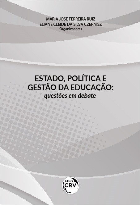 Capa do livro: ESTADO, POLÍTICA E GESTÃO DA EDUCAÇÃO: <br> questões em debate